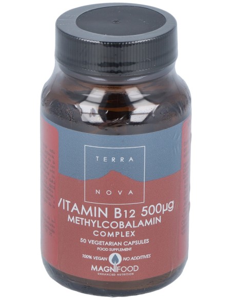 Terranova Vitamina B12 500 Ui Complex (Metilcobalamina) 50 Cápsulas