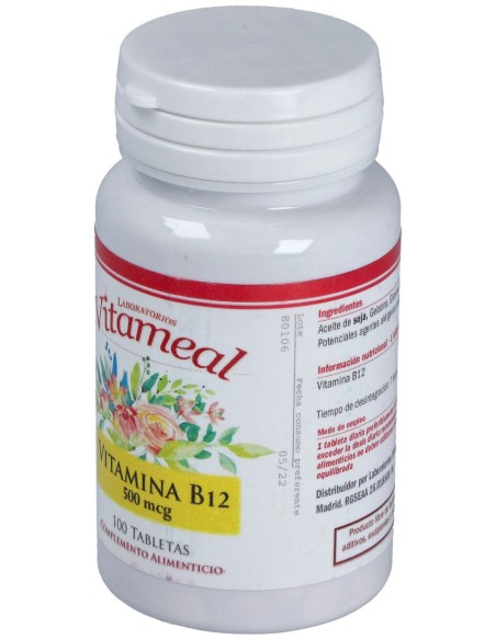 Vitameal Vitamina B12 500Mcg 100Tabs