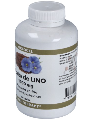 Aceite De Linaza (Semilla Lino) 1000Mg. 100Perlas