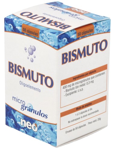 Bismuto Microgranulos Neo 50Cap.