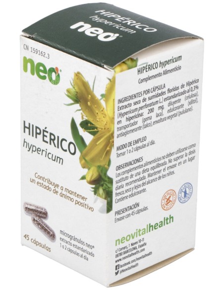 Hiperico Microgranulos Neo 45Cap.
