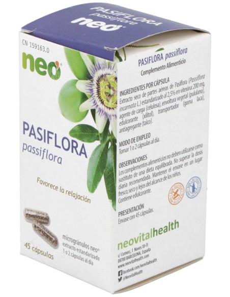 Pasiflora Microgranulos Neo 45Cap.