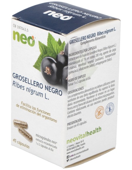 Grosellero Negro Microgranulos Neo 45Cap.