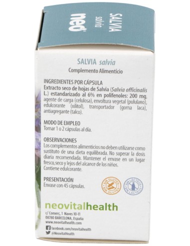 Salvia Microgranulos Neo 45Cap.