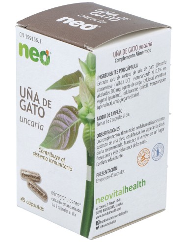 Uña De Gato Microgranulos Neo 45Cap.