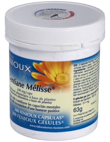 Genciana Melisa 200Cap.