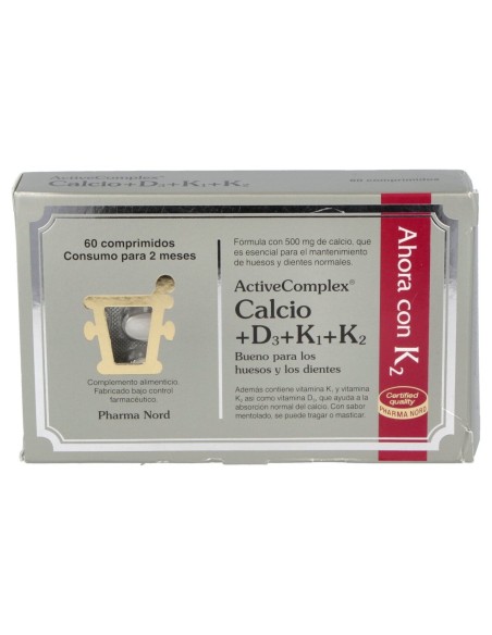 Active Complex Calcio+D3+K 60 Comp Pha