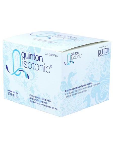 Quinton Isotonic 30 Ampollas Bebibles X 10Ml