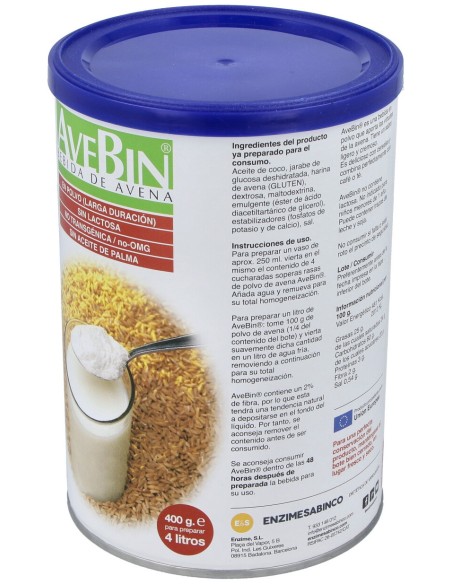 Sabinco Avebin Bebida Avena Polvo 400G