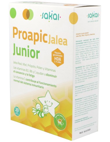 Proapic Jalea Real Infantil-Junior 20Amp.