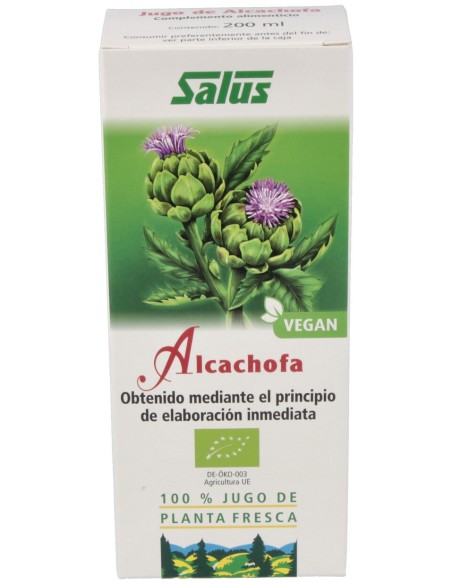 Jugo De Alcachofa 200Ml. Schoenenberger