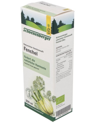 Jugo De Hinojo 200Ml. Schoenenberger