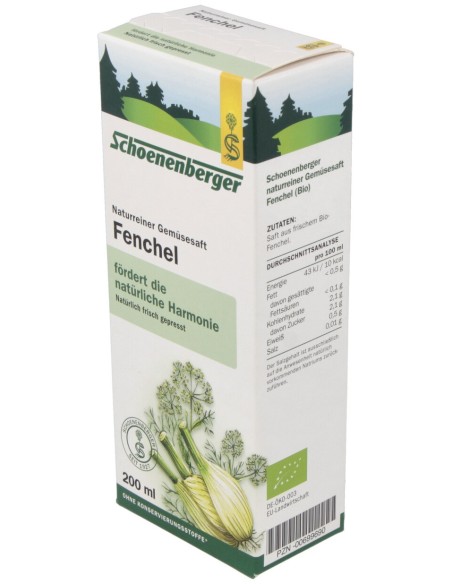 Jugo De Hinojo 200Ml. Schoenenberger