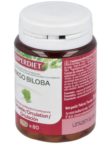 Superdiet Ginkgo Biloba 80Comp