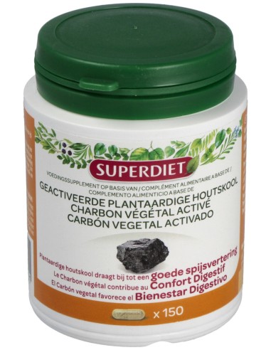 Carbon Vegetal Activado 150Cap. Agbio