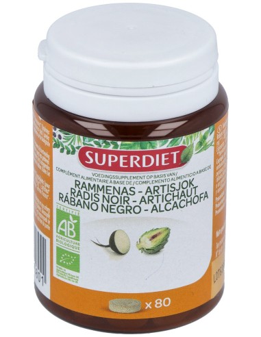 Super Diet Radis Noir Artichaut Bio 80 Comprim?S