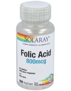 Acido Folico 800Mcg. 100Cap.