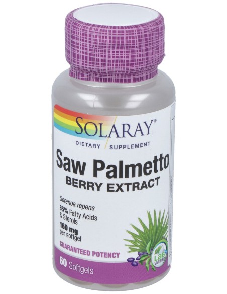 Solaray Saw Palmetto 60 Perlas