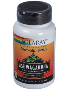 Solaray Ayurvedic Herbs Ashwagandha 470Mg 60Caps