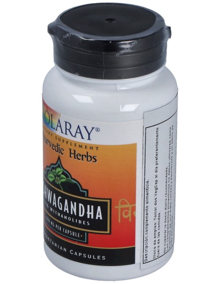 Solaray Ayurvedic Herbs Ashwagandha 470Mg 60Caps