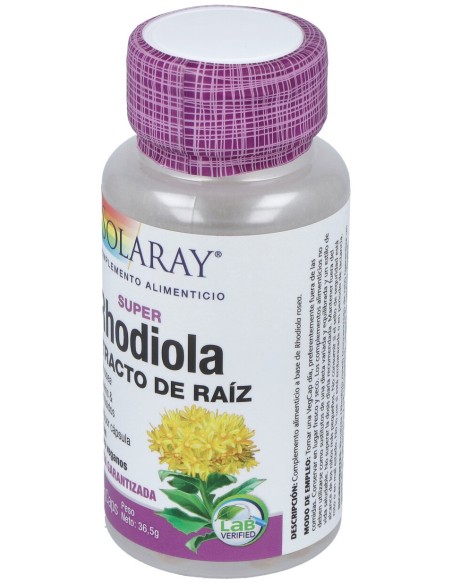 Solaray Rhodiola Extracto De Raiz 60Caps