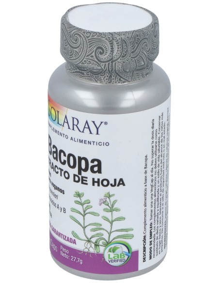 Solaray Bacopa 100Mg 60Cap