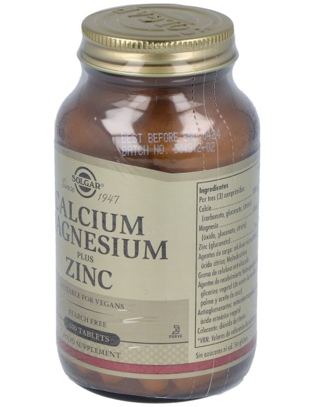 Calcio Magnesio Plus Zinc 100Com