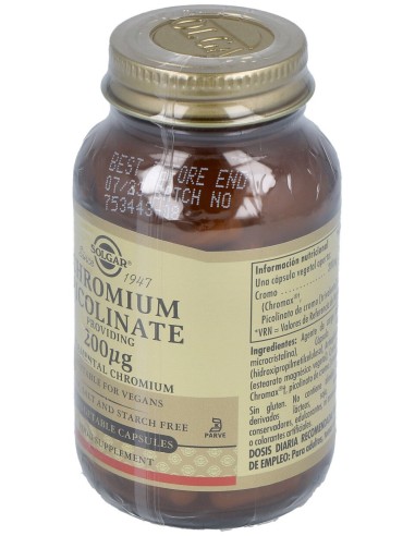 Cromo Picolinato 200Mcg 90Cap.