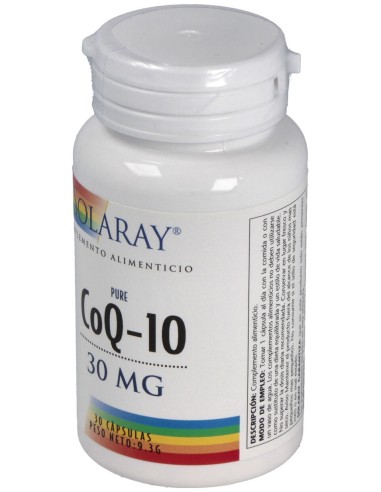 Solaray Pure Coq-10 30Mg 30Cáps
