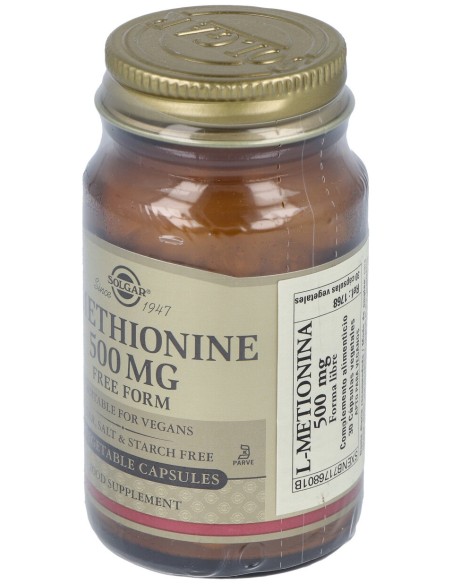 L-Metionina 500Mg. 30Cap.