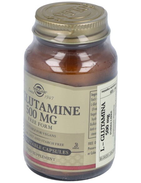 L-Glutamina 500Mg 50Vegicaps