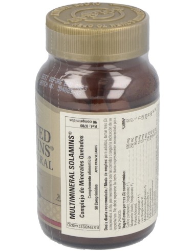 Solamins (Complejo Minerales Quelados) 90Comp