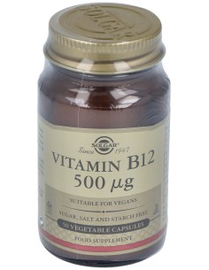 Vitamina B12 (Cianocobalamina) 500Mcg 50Cap