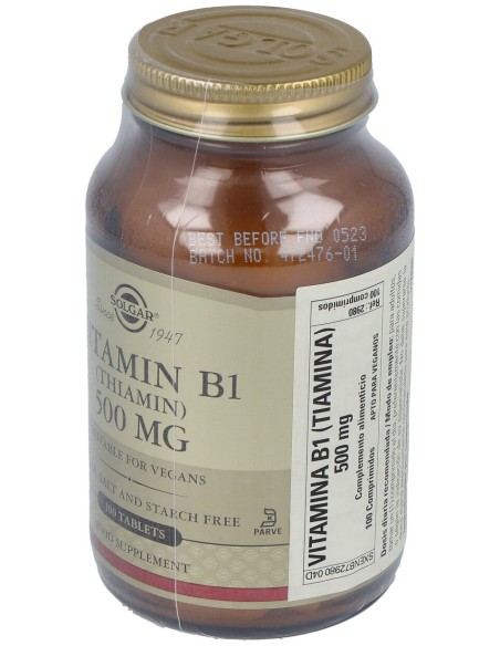 Vitamina B1 500Mg. 100Comp.
