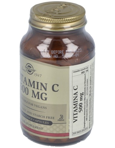 Vitamina C 500Mg. 100Vegicaps