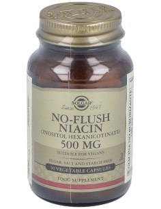Niacina No Ruborizante 500Mg. 50Vegicaps