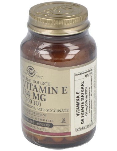 Vitamina E Seca 200Ui 50Vegicaps