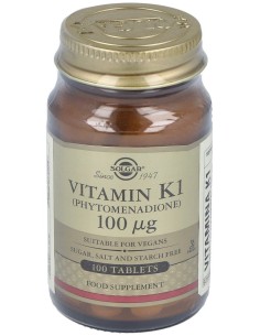 Vitamina K Natural 100Mcg. 100Comp.
