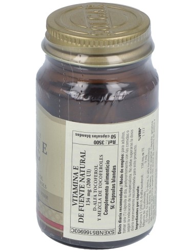 Vitamina E 200Ui (134Mg) 50Cap.Blanda