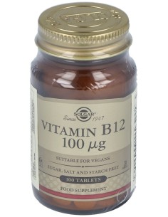 Vitamina B12 (Cianocobalamina) 100Mcg. 100Comp.