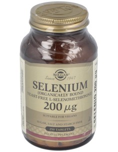 Selenio 200Mcg (Sin Levadura) 250Comp