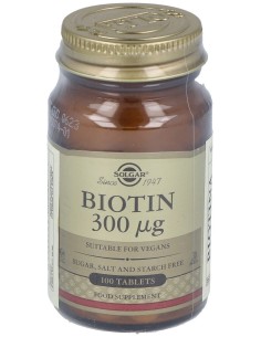 Biotina 300Mcg. 100Comp.