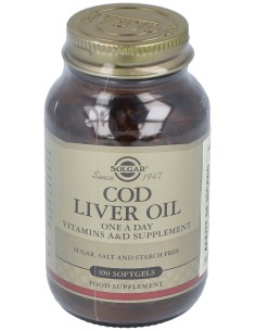 Aceite Higado De Bacalao (Cod Liver Oil)100Cap.B