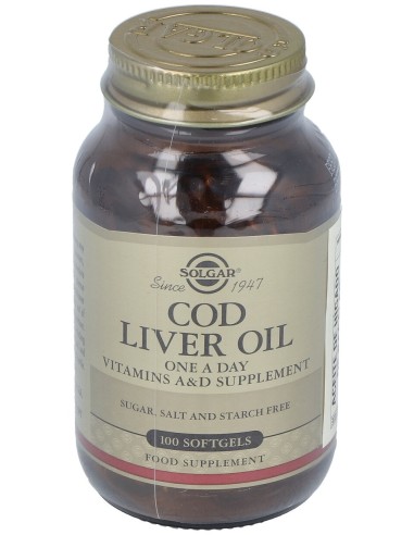 Aceite Higado De Bacalao (Cod Liver Oil)100Cap.B