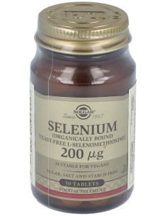 Selenio 200Mcg (Sin Levadura) 50Comp