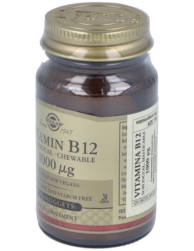 Vitamina B12 Cianocobalamina 1000Mcg. 100Comp.Mast
