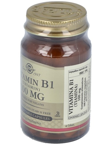 Vitamina B1 100Mg. 100Cap