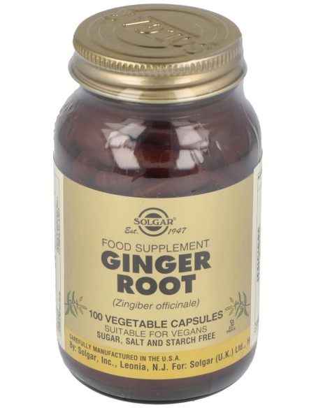 Jengibre (Zingiber Officinali.) 520Mg. Fp 100Cap.