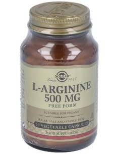 L-Arginina 500Mg. 50Vegicaps