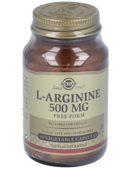 L-Arginina 500Mg. 50Vegicaps